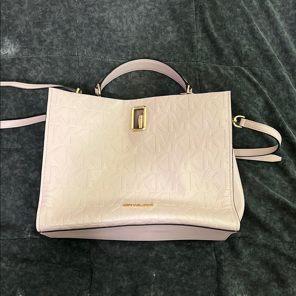 Michael Kors Pink Tote with Gold Hardware